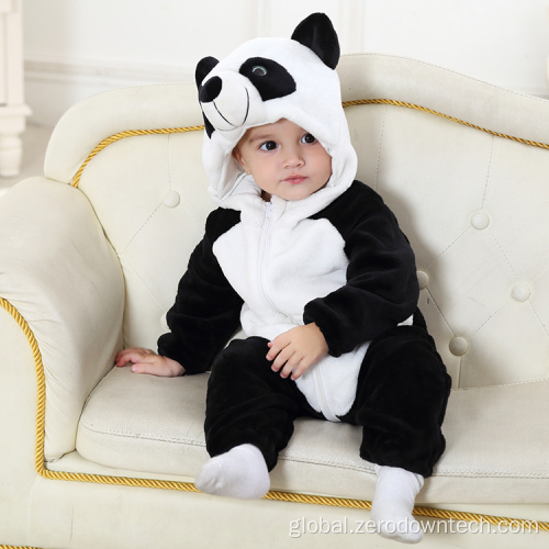Soft Fleece Onesie Cotton Animal Cute Panda Boy Baby Rompers Hooded Manufactory